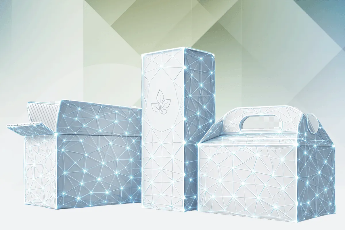 Folding carton mockups with finishing and embossing for premium packaging